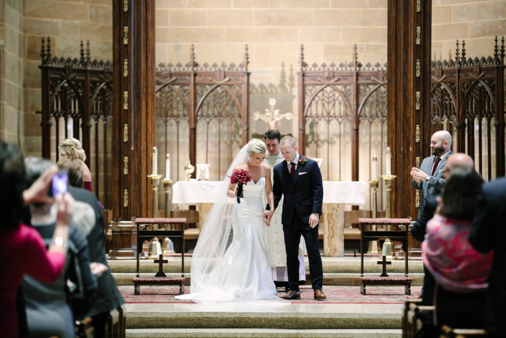Mr. and Mrs., St. Joseph Cathedral Wedding