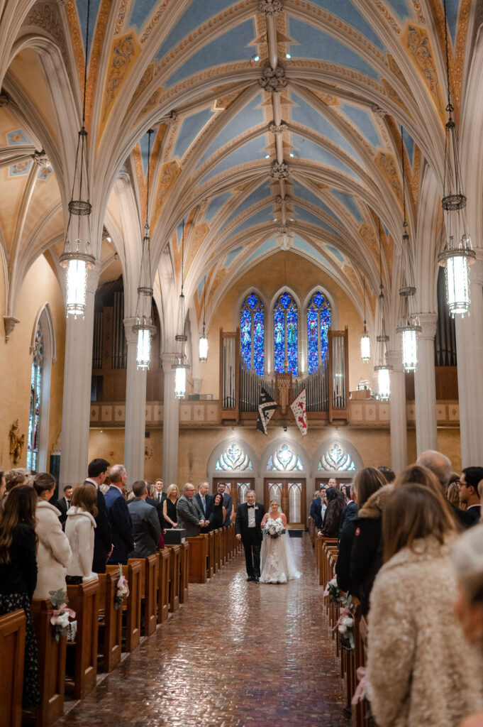 Cleveland Old Courthouse Wedding - Ceremony at Cathedral of St. John The Evangelist