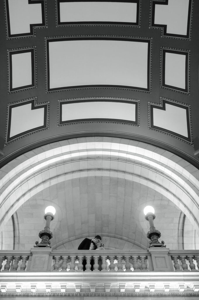 Cleveland Old Courthouse Wedding - bride and groom